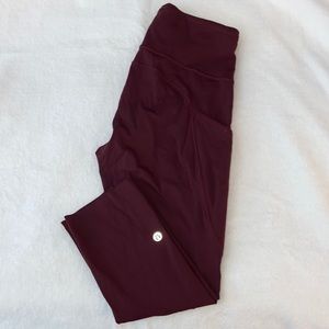 Lululemon fast and free high rise crop 23” leggings